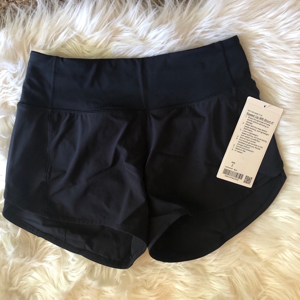 NWT Lululemon Speed Up MR Short 4”